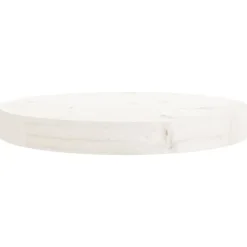 vidaXL Tablero de mesa redondo madera maciza de pino Ø30x3 cm Blanco