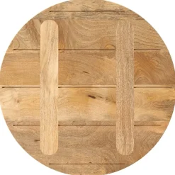 vidaXL Accesorios Para Mesas-Tablero de mesa redondo madera maciza de mango Ø 40x3,8 cm