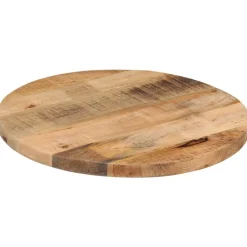 vidaXL Accesorios Para Mesas-Tablero de mesa redondo madera maciza mango rugosa Ø 40x1,5 cm