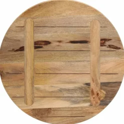 vidaXL Accesorios Para Mesas-Tablero de mesa redondo madera maciza mango rugosa Ø 40x1,5 cm