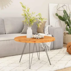vidaXL Tablero de mesa redondo madera maciza de acacia Ø40x2,5 cm Madera de acacia (natural) Outlet