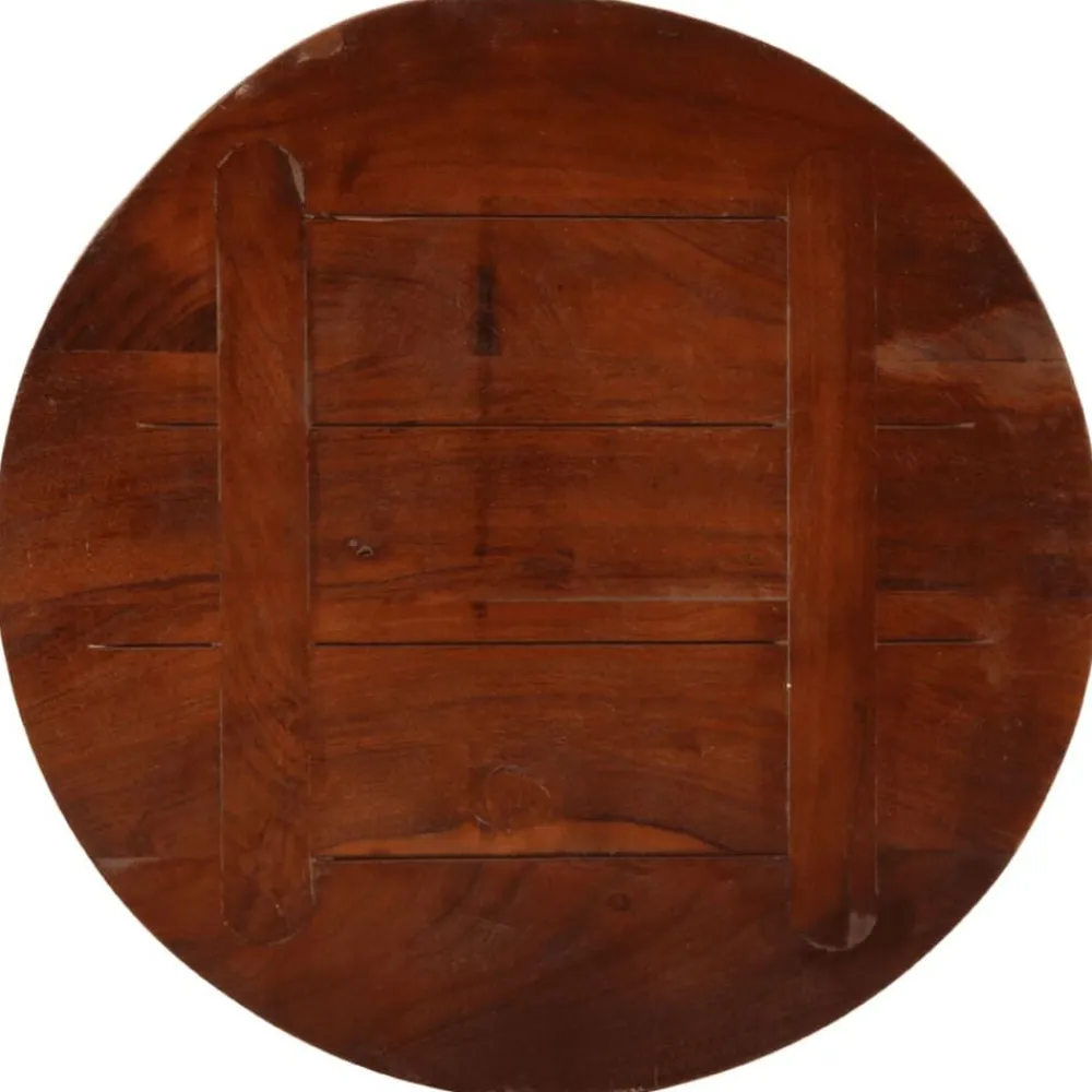 vidaXL Tablero de mesa redondo madera maciza reciclada Ø 40x2,5 cm Madera reciclada (multicolor) New