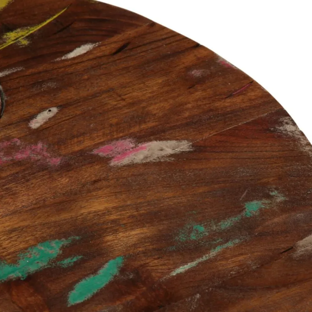 vidaXL Tablero de mesa redondo madera maciza reciclada Ø 40x2,5 cm Madera reciclada (multicolor) New