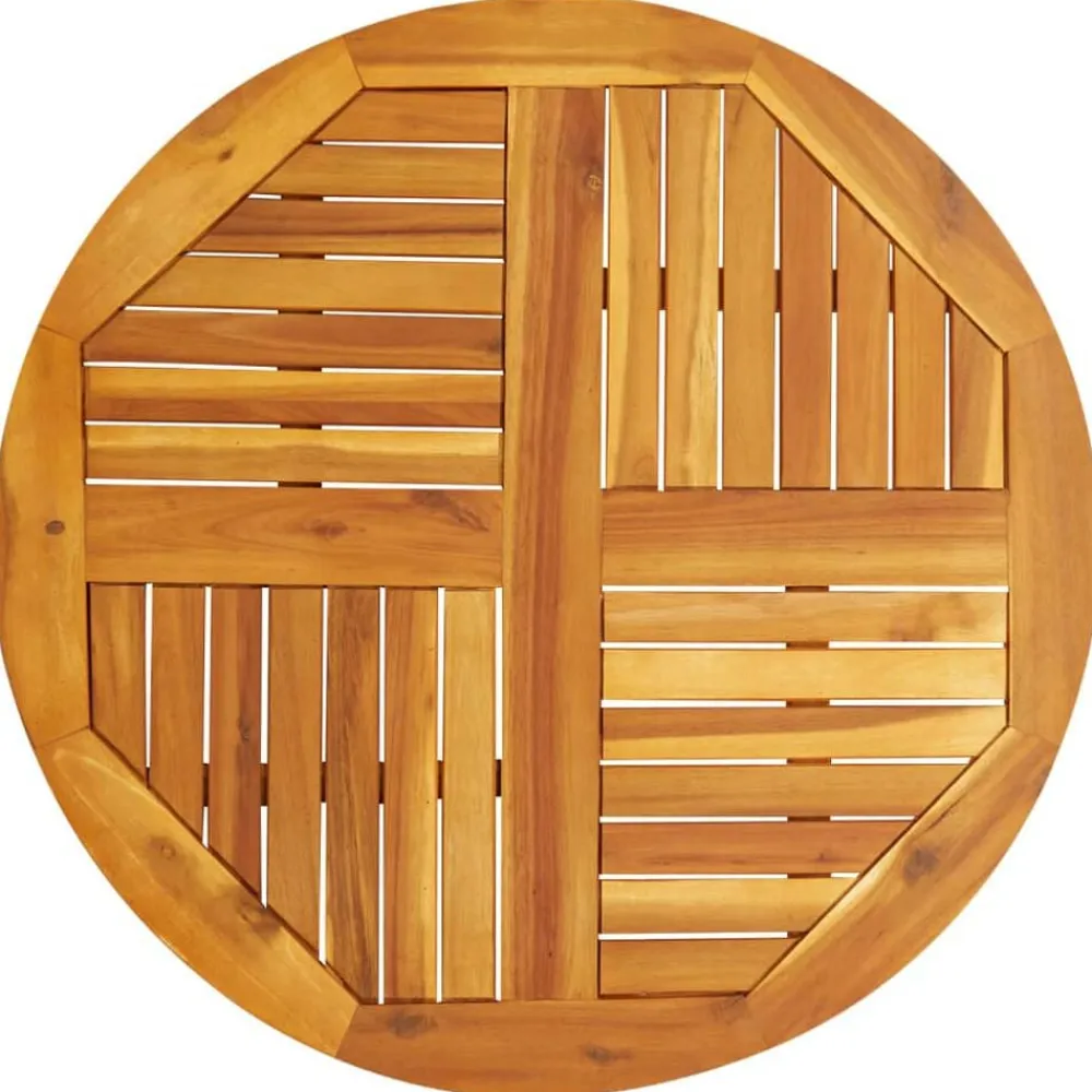 vidaXL Tablero de mesa redondo madera maciza de acacia Ø80x2,2 cm Outlet