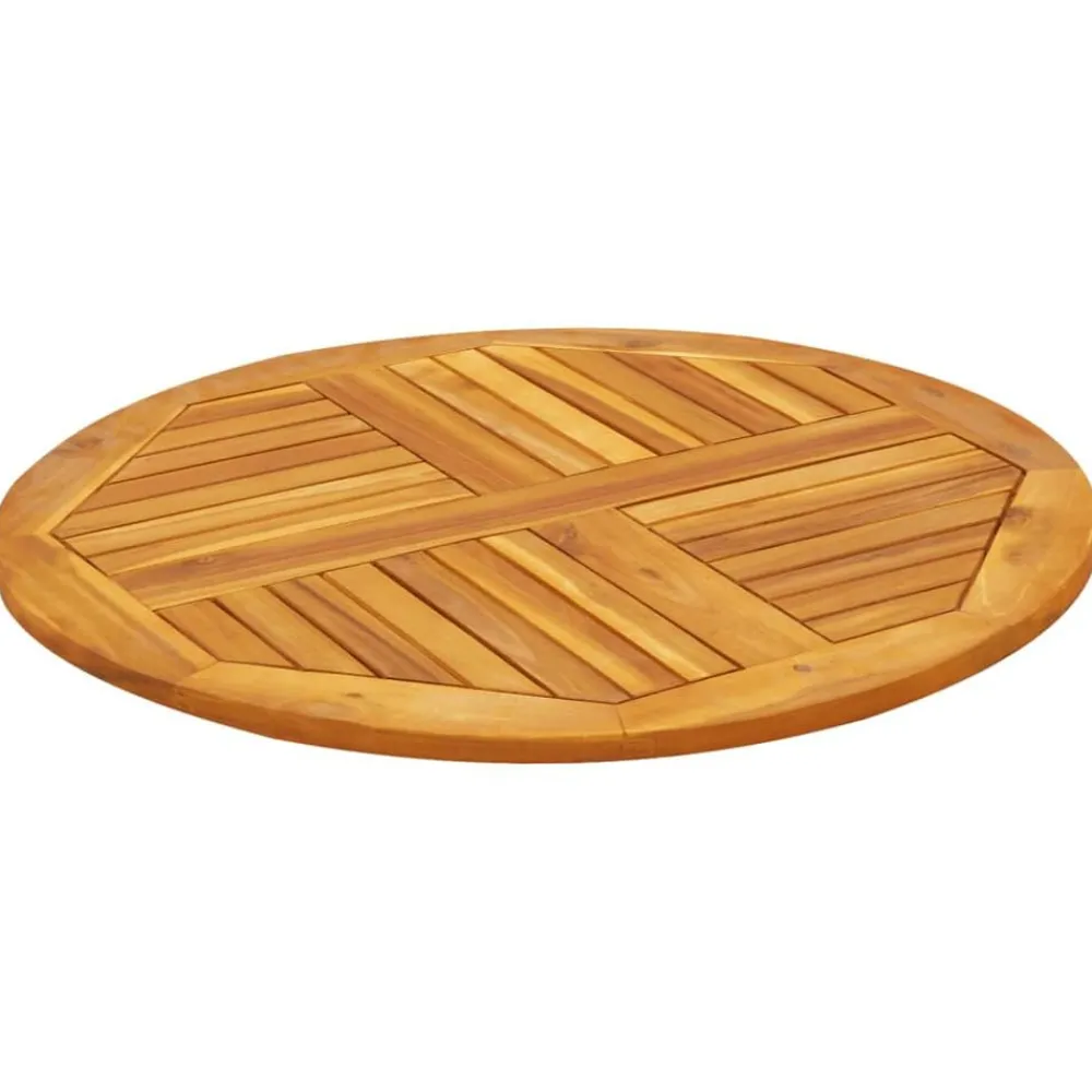 vidaXL Tablero de mesa redondo madera maciza de acacia Ø80x2,2 cm Outlet
