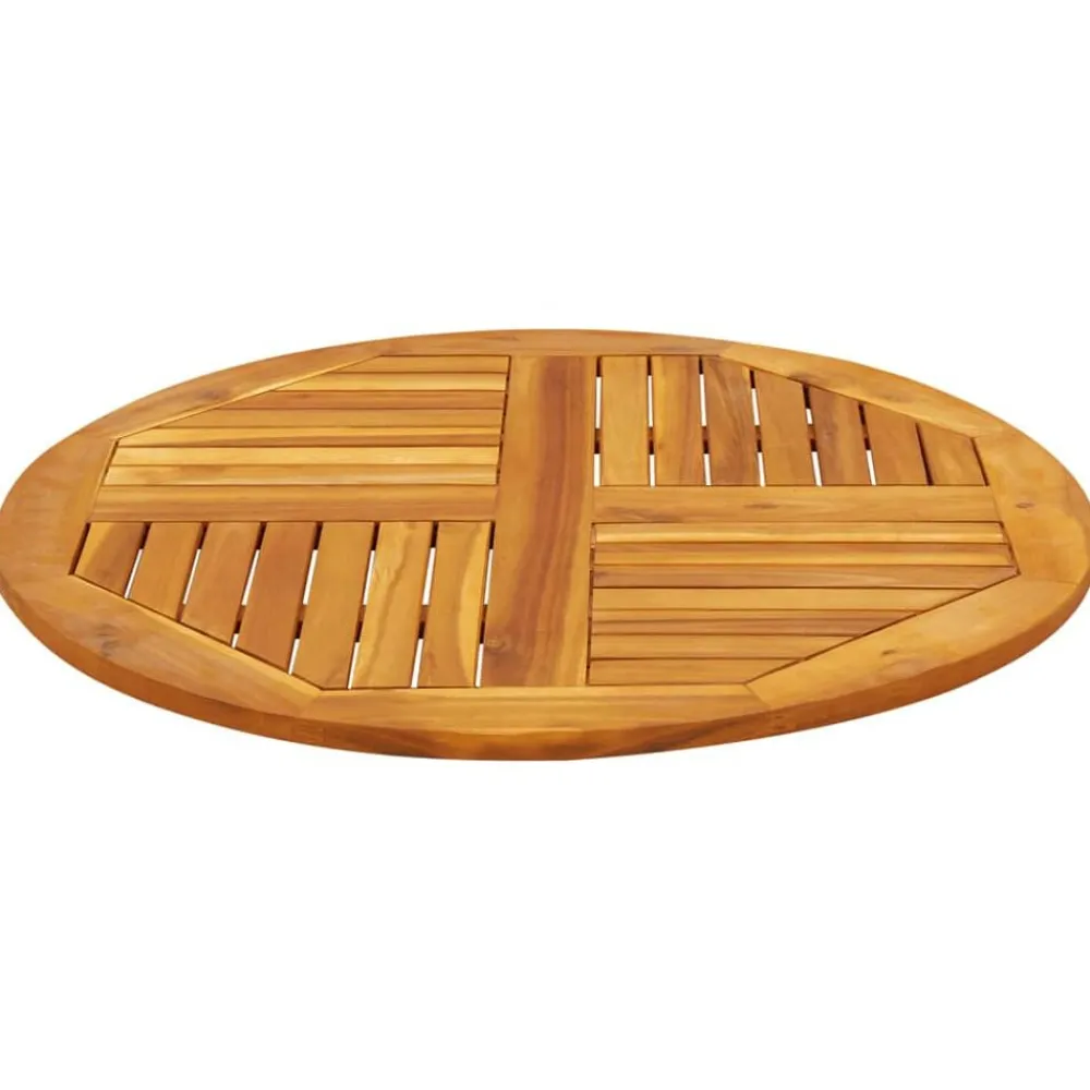 vidaXL Tablero de mesa redondo madera maciza de acacia Ø80x2,2 cm Outlet