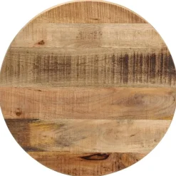 vidaXL Accesorios Para Mesas-Tablero de mesa redondo madera maciza mango rugosa Ø 40x3,8 cm