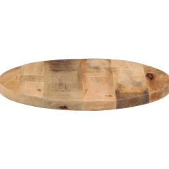 vidaXL Accesorios Para Mesas-Tablero de mesa redondo madera maciza mango rugosa Ø 40x3,8 cm