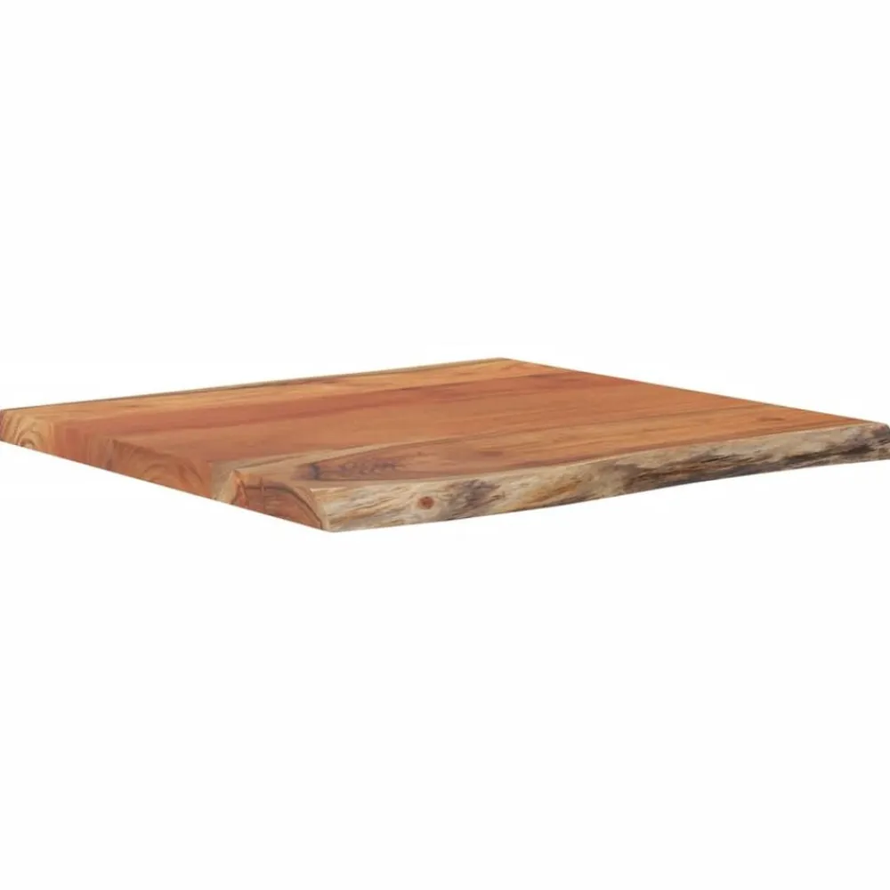 vidaXL Tablero de mesa rectangular acacia borde vivo 40x40x2,5 cm Madera de acacia (natural) Discount
