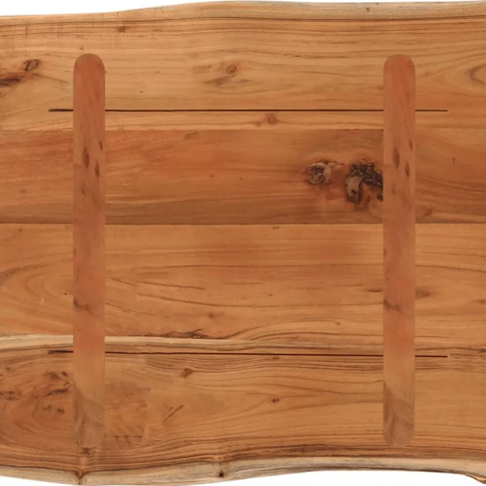 vidaXL Tablero de mesa rectangular acacia borde vivo 40x40x2,5 cm Madera de acacia (natural) Discount