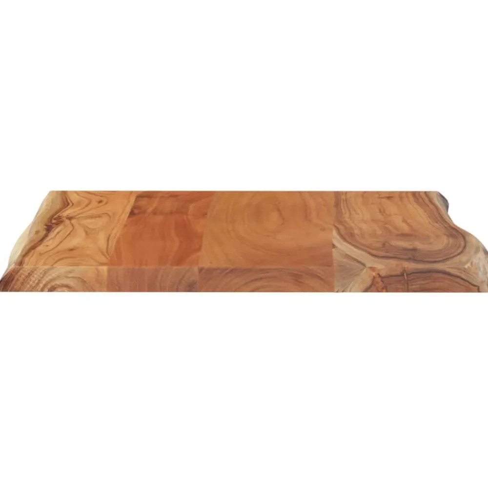 vidaXL Tablero de mesa rectangular acacia borde vivo 40x40x2,5 cm Madera de acacia (natural) Discount