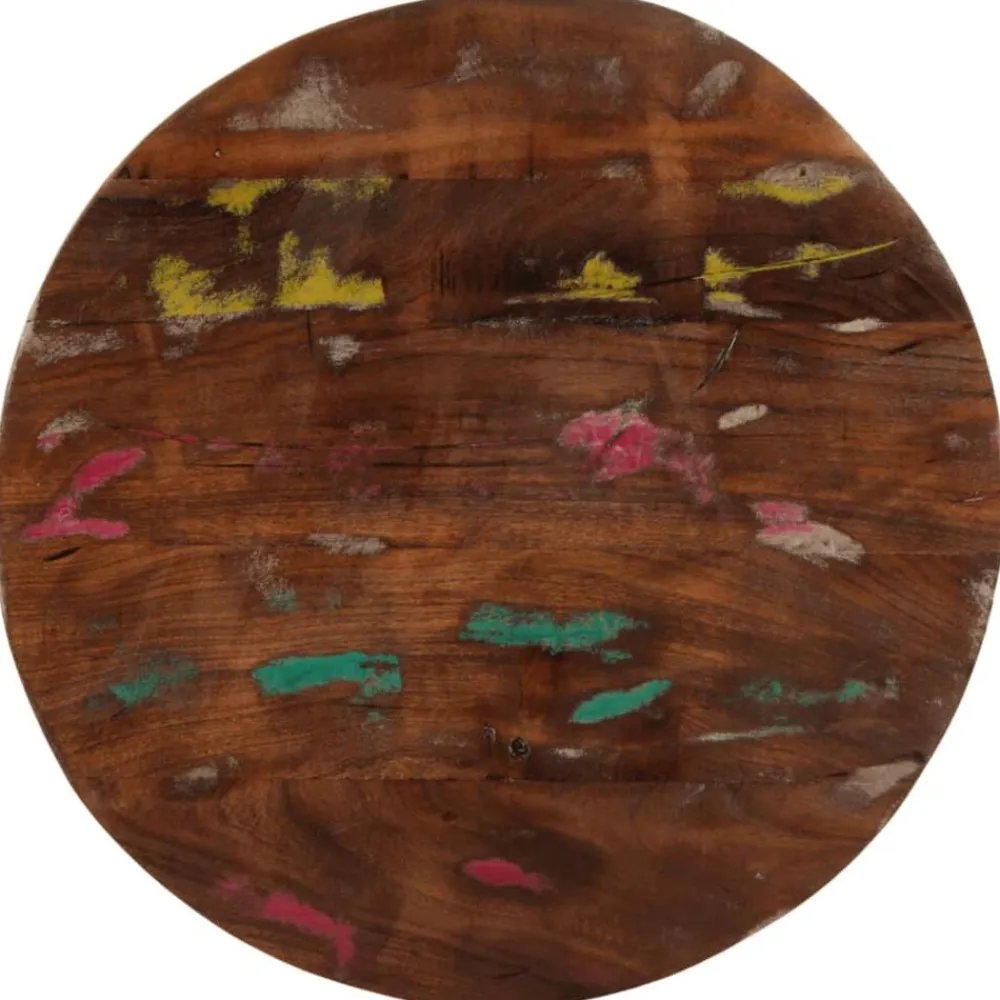 vidaXL Tablero de mesa redondo madera maciza reciclada Ø 40x3,8 cm Madera reciclada (multicolor) Best