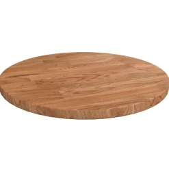 vidaXL Accesorios Para Mesas-Tablero de mesa redonda madera de roble marrón claro Ø30x1,5 cm