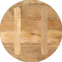 vidaXL Accesorios Para Mesas-Tablero de mesa redondo madera maciza de mango Ø 40x2,5 cm