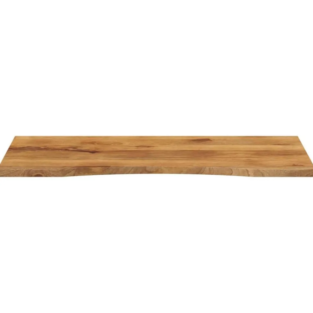 vidaXL Accesorios Para Mesas-Tablero escritorio con curva madera mango rugosa 120x50x2,5 cm