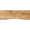 vidaXL Accesorios Para Mesas-Tablero escritorio con curva madera mango rugosa 160x50x2,5 cm