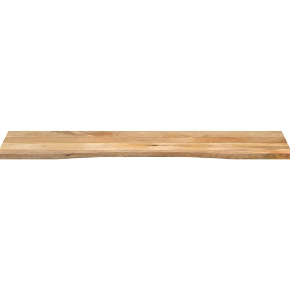 vidaXL Accesorios Para Mesas-Tablero escritorio con curva madera mango rugosa 160x50x2,5 cm