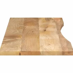 vidaXL Accesorios Para Mesas-Tablero escritorio con curva madera mango rugosa 160x50x2,5 cm
