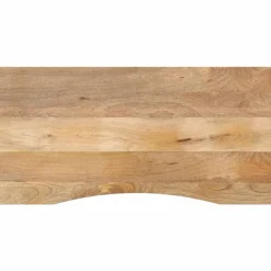 vidaXL Accesorios Para Mesas-Tablero escritorio con curva madera mango rugosa 110x50x2,5 cm
