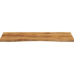 vidaXL Accesorios Para Mesas-Tablero escritorio con curva madera mango rugosa 120x60x2,5 cm