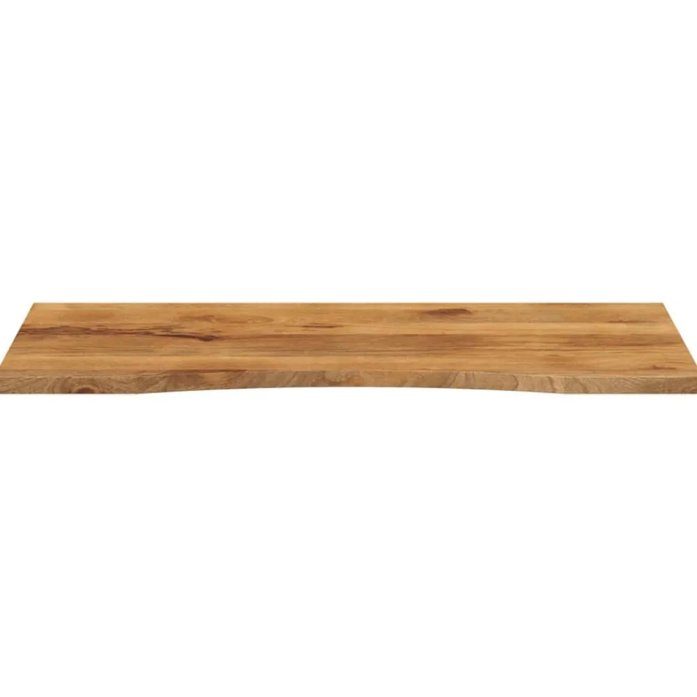 vidaXL Accesorios Para Mesas-Tablero escritorio con curva madera mango rugosa 120x60x2,5 cm