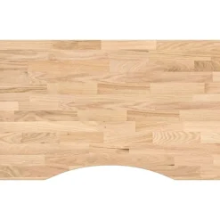 vidaXL Accesorios Para Mesas-Tablero escritorio rectangular madera maciza roble sin tratar