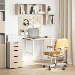 vidaXL Accesorios Para Mesas-Tablero escritorio rectangular madera maciza roble sin tratar