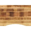 vidaXL Accesorios Para Mesas-Tablero escritorio con curva madera mango rugosa 100x60x2,5 cm