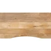 vidaXL Accesorios Para Mesas-Tablero escritorio con curva madera mango rugosa 110x60x2,5 cm