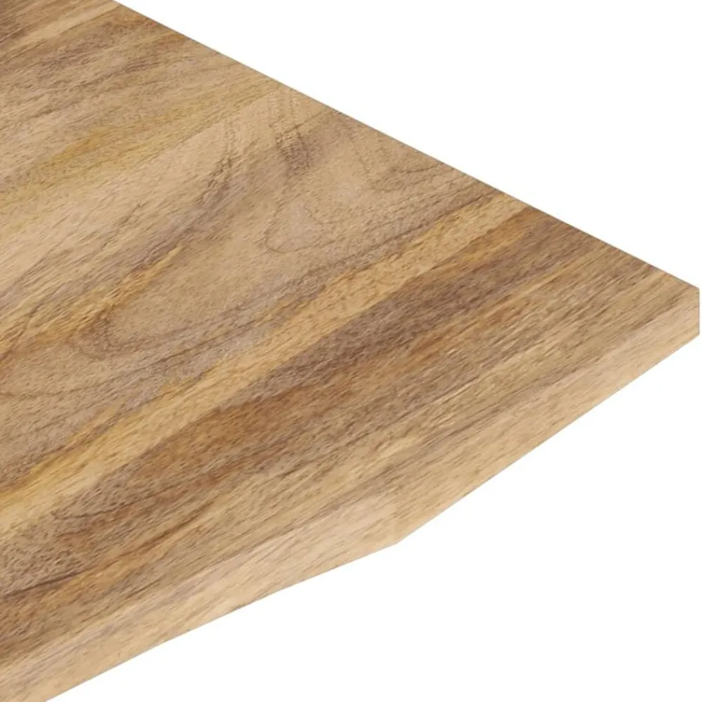 vidaXL Accesorios Para Mesas-Tablero escritorio con curva madera mango rugosa 120x50x2,5 cm