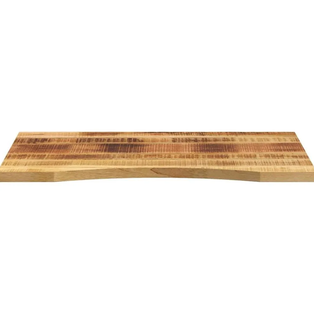 vidaXL Tablero escritorio con curva madera mango rugosa 100x50x2,5 cm Online