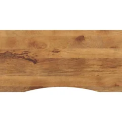 vidaXL Accesorios Para Mesas-Tablero escritorio con curva madera mango rugosa 140x60x2,5 cm