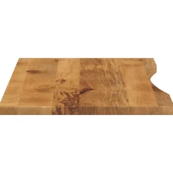 vidaXL Accesorios Para Mesas-Tablero escritorio con curva madera mango rugosa 140x60x2,5 cm