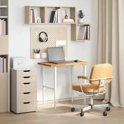 vidaXL Tablero escritorio rectangular madera maciza roble marrón claro Marrón claro New