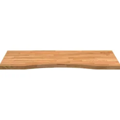 vidaXL Tablero escritorio rectangular madera maciza roble marrón claro Marrón claro New