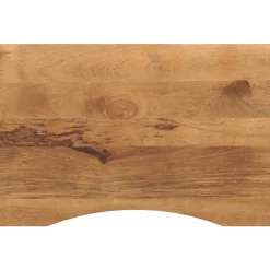 vidaXL Tablero escritorio con curva madera mango rugosa 100x60x2,5 cm Hot