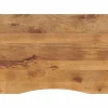vidaXL Accesorios Para Mesas-Tablero escritorio con curva madera mango rugosa 100x80x2,5 cm