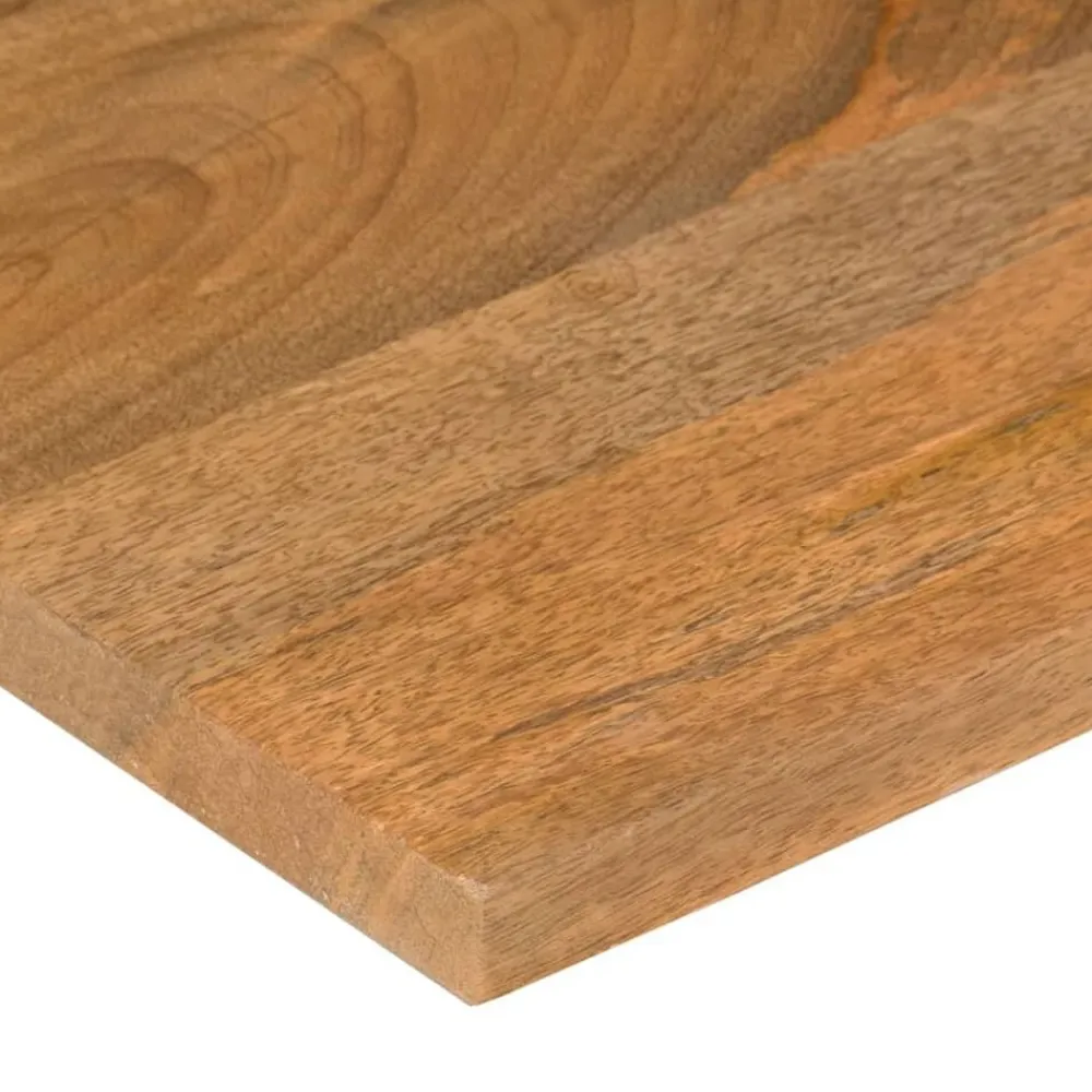 vidaXL Accesorios Para Mesas-Tablero escritorio con curva madera mango rugosa 100x80x2,5 cm