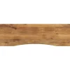 vidaXL Tablero escritorio con curva madera mango rugosa 160x50x2,5 cm Sale