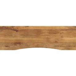 vidaXL Tablero escritorio con curva madera mango rugosa 160x50x2,5 cm Sale