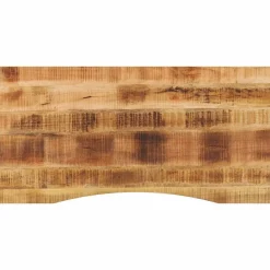 vidaXL Accesorios Para Mesas-Tablero escritorio con curva madera mango rugosa 110x50x2,5 cm