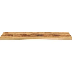 vidaXL Accesorios Para Mesas-Tablero escritorio con curva madera mango rugosa 110x50x2,5 cm