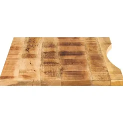 vidaXL Accesorios Para Mesas-Tablero escritorio con curva madera mango rugosa 110x50x2,5 cm