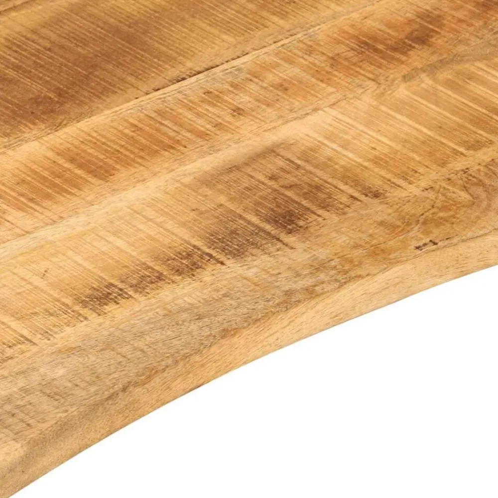 vidaXL Accesorios Para Mesas-Tablero escritorio con curva madera mango rugosa 110x50x2,5 cm