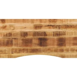 vidaXL Accesorios Para Mesas-Tablero escritorio con curva madera mango rugosa 140x60x2,5 cm