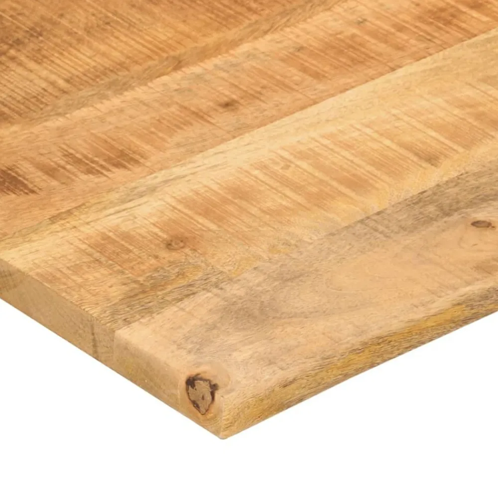 vidaXL Accesorios Para Mesas-Tablero escritorio con curva madera mango rugosa 140x60x2,5 cm