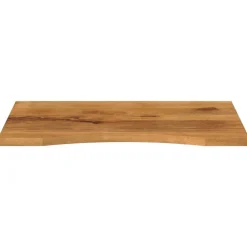 vidaXL Tablero escritorio con curva madera mango rugosa 100x50x2,5 cm Best