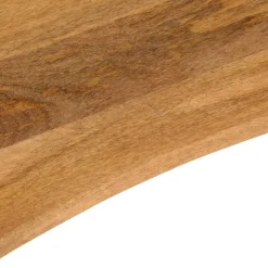 vidaXL Tablero escritorio con curva madera mango rugosa 100x50x2,5 cm Best