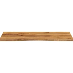 vidaXL Tablero escritorio con curva madera mango rugosa 140x50x2,5 cm Online