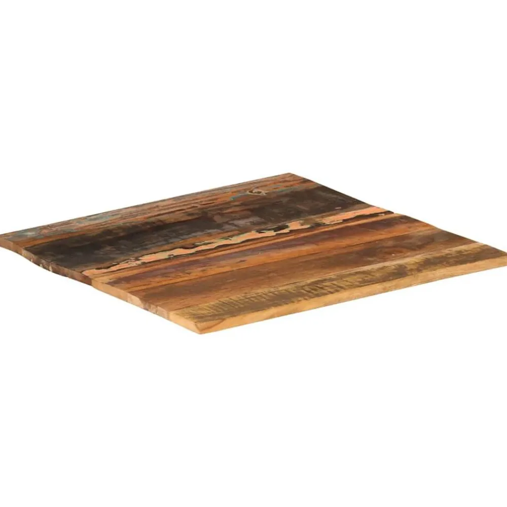 vidaXL Accesorios Para Mesas-Tablero mesa cuadrada madera reciclada maciza 60x60 cm 15-16 mm